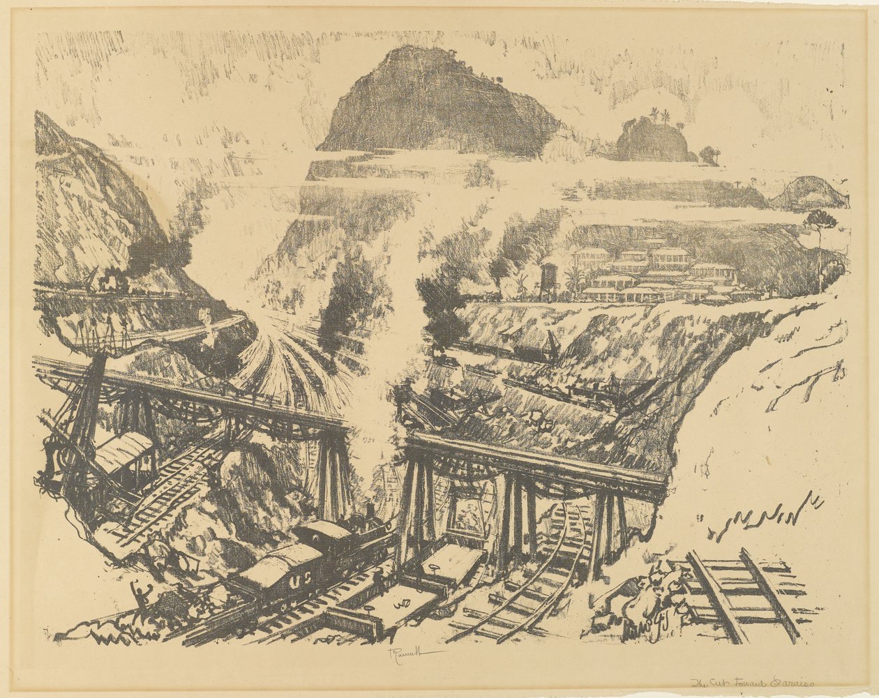 El corte en Paraíso de Joseph Pennell