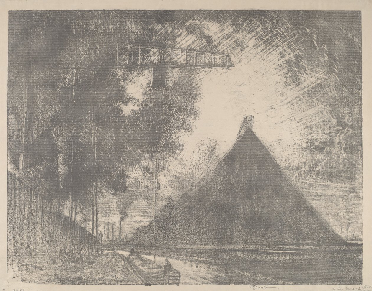 El vertedero, Charleroi de Joseph Pennell