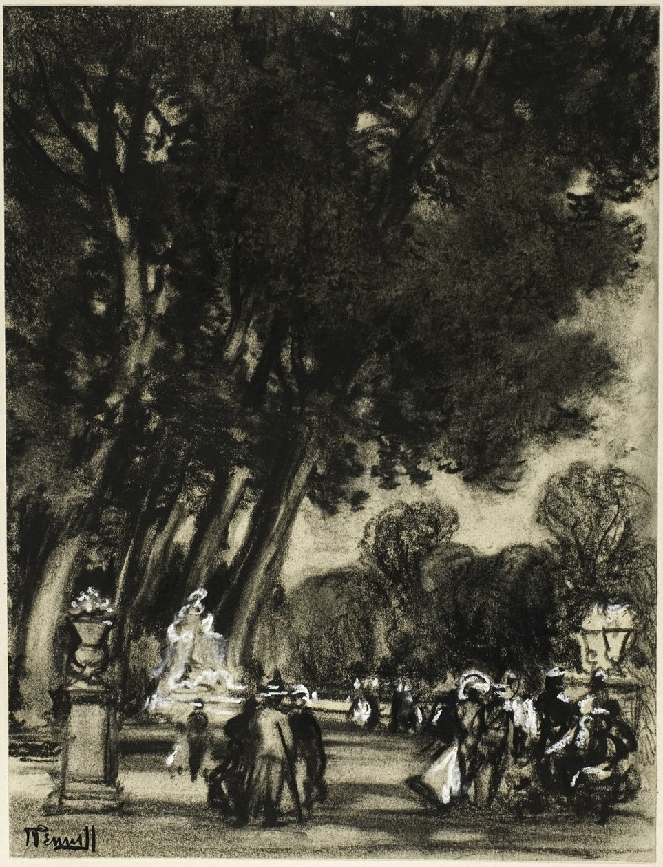 El Jardín de la Isla, Aranjuez de Joseph Pennell