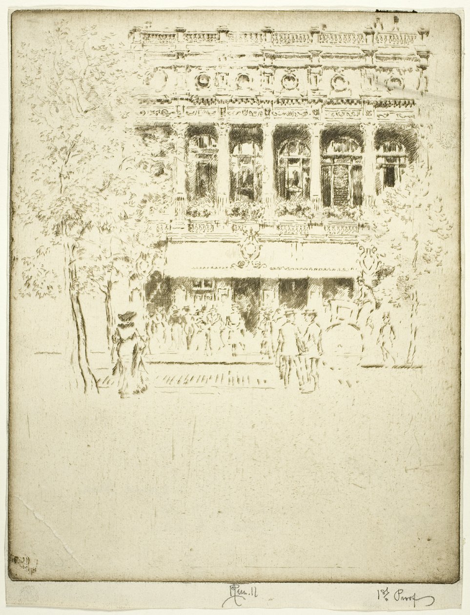 El Teatro Garrick de Joseph Pennell