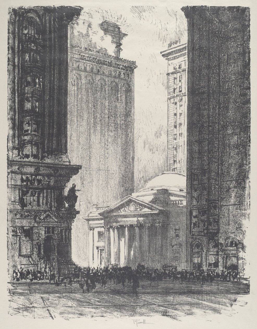 La Compañía de Fideicomiso Girard, 1912 de Joseph Pennell