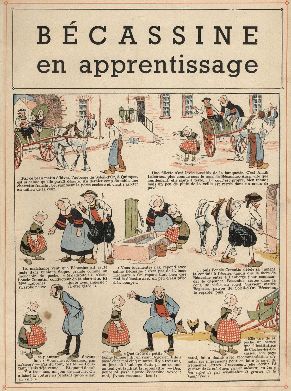 Becassine en formación de Joseph Porphyre Pinchon