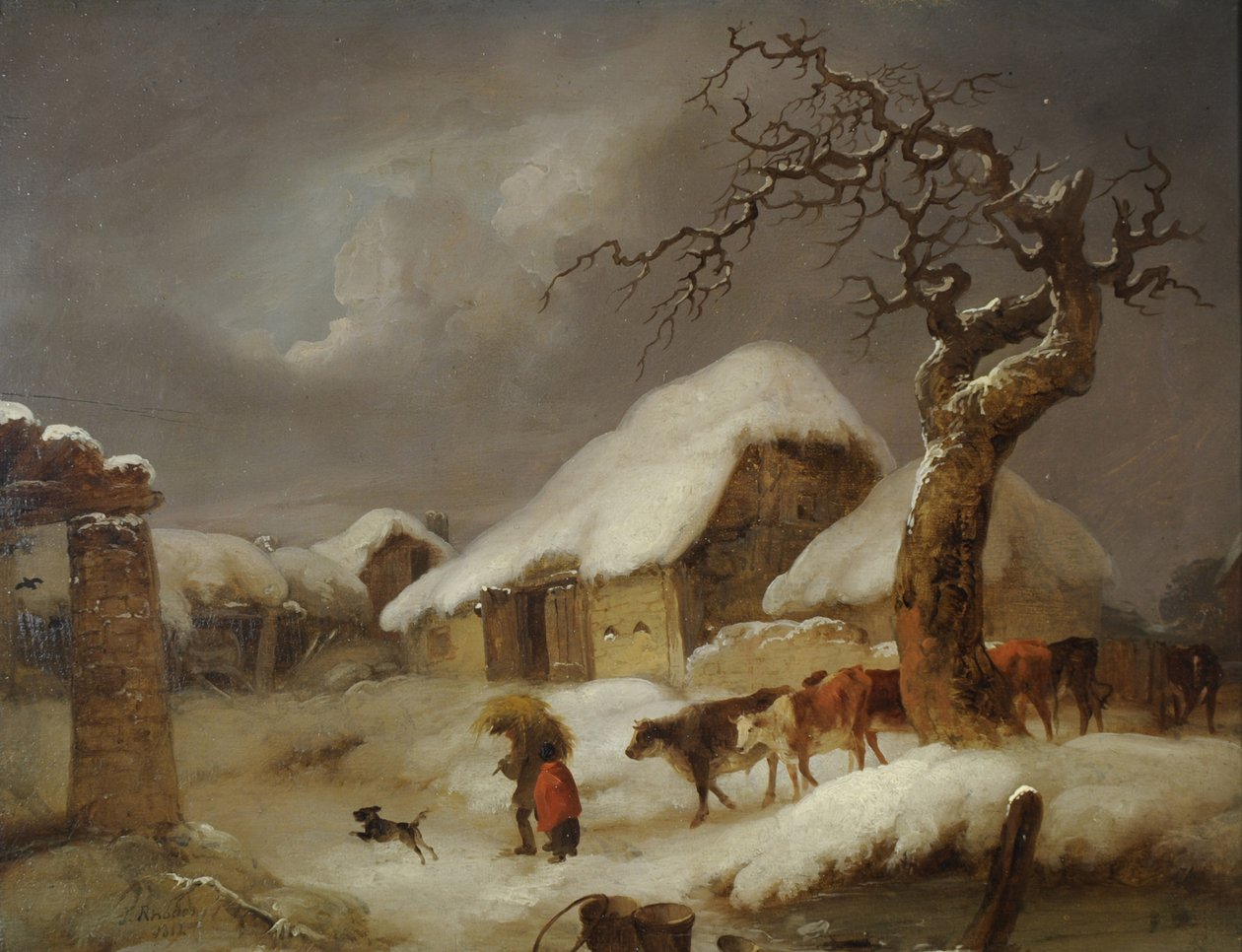 Nieve en el corral de Joseph Rhodes