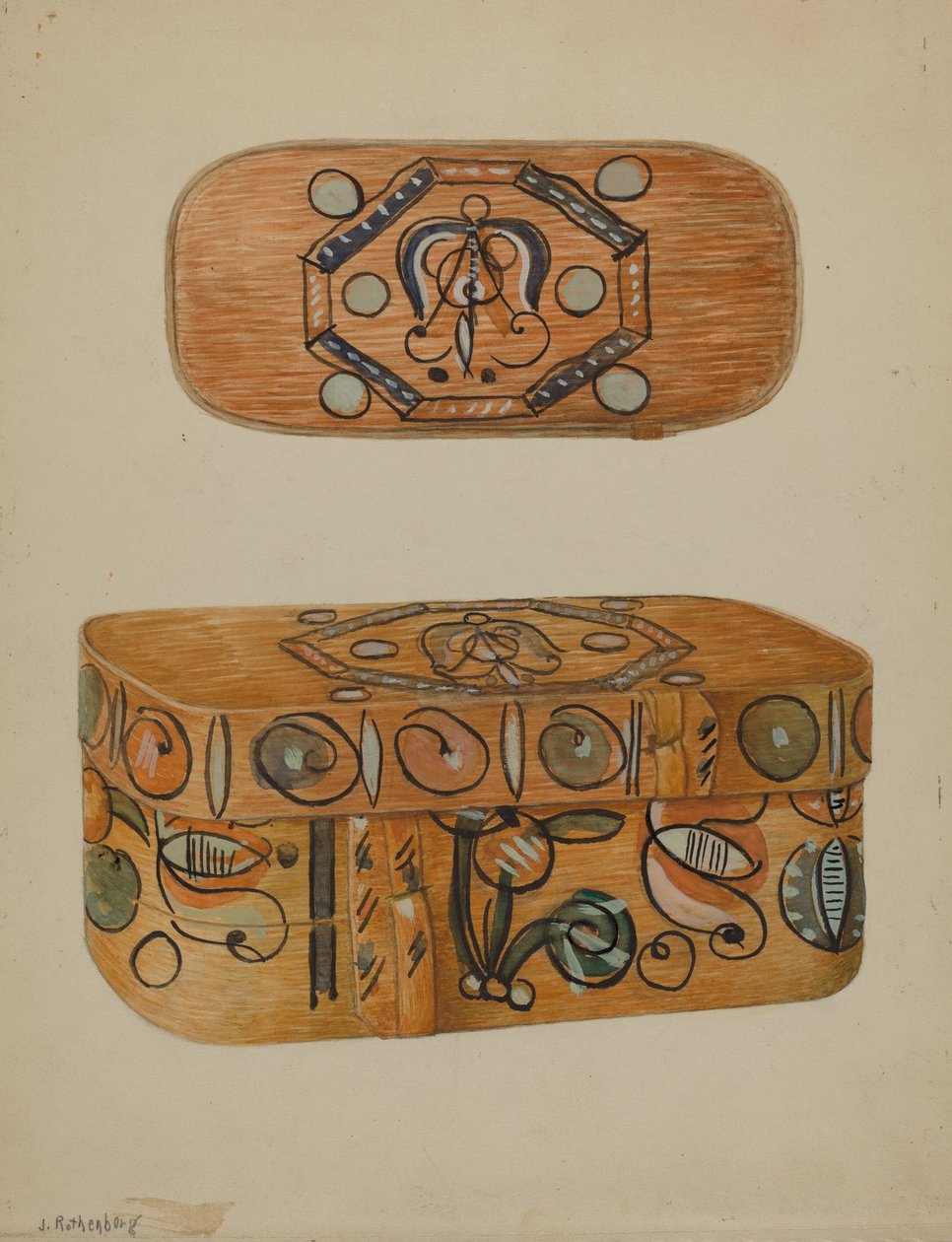 Caja alemana de Pensilvania, c. 1937 de Joseph Rothenberg