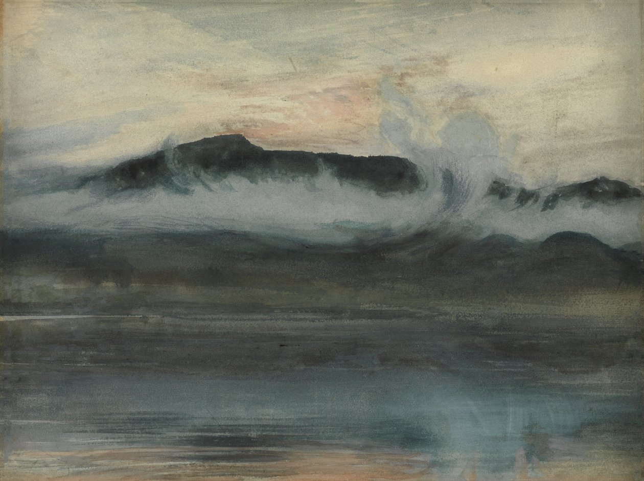 Coniston & Old Man (Acuarela) de Joseph Severn