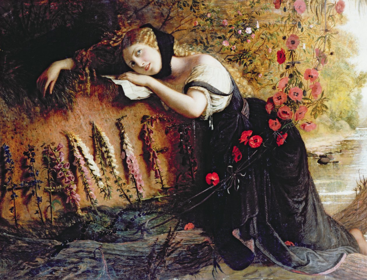 Ofelia, 1860 de Joseph Severn