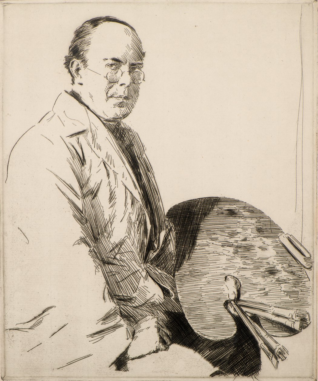 Autorretrato, siglo XX de Joseph Simpson