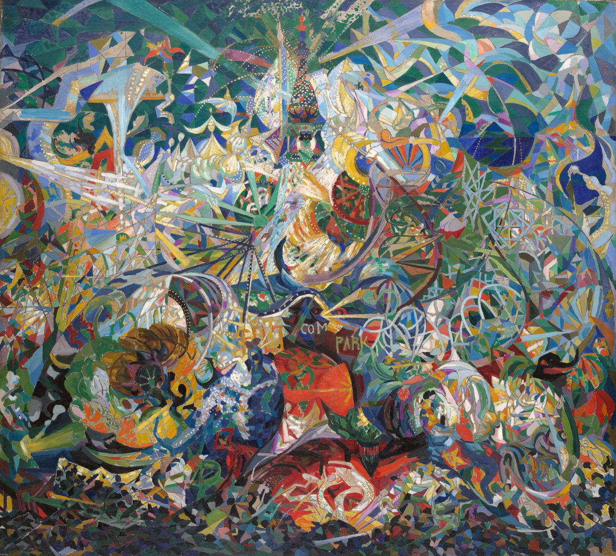 Batalla de luces, Coney Island, Mardi Gras de Joseph Stella