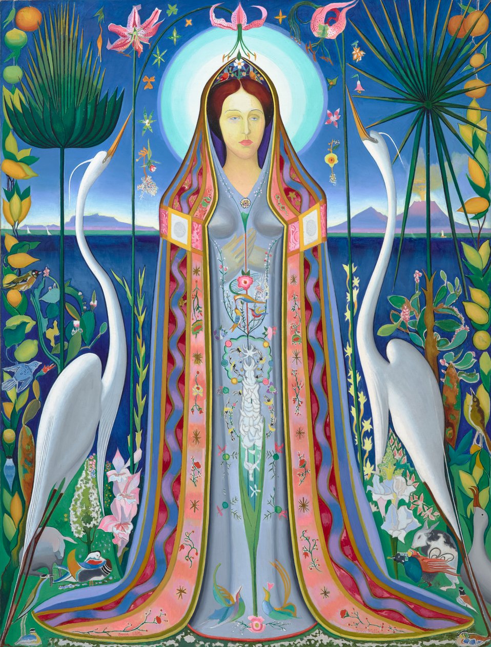 Purissima 1927 (Óleo sobre lienzo) de Joseph Stella