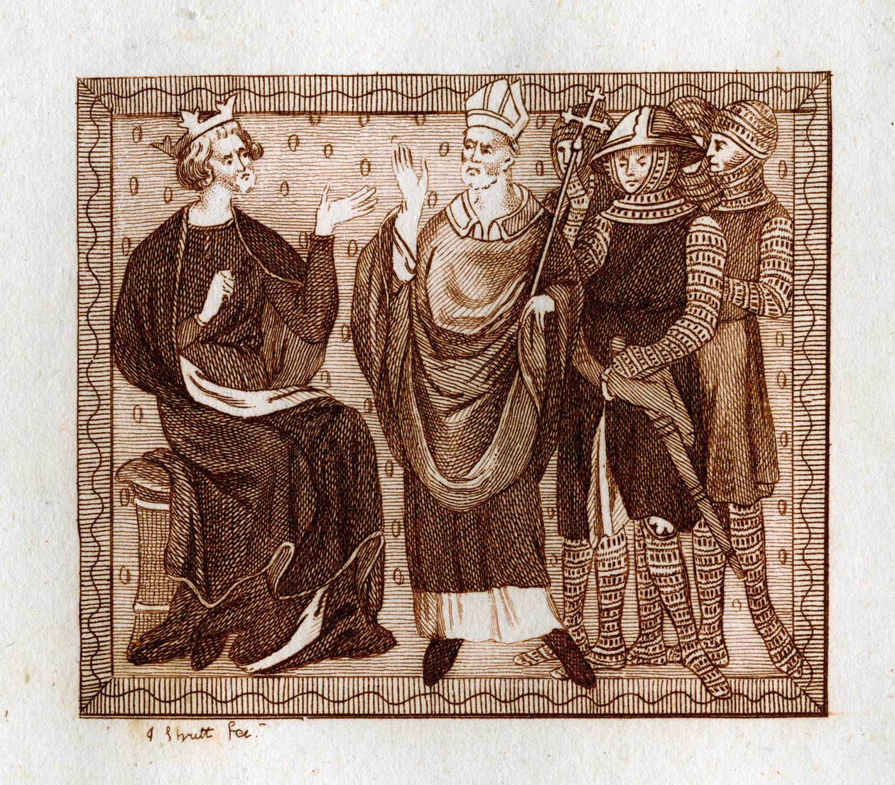 La vida de Tomás Becket, 1801 de Joseph Strutt
