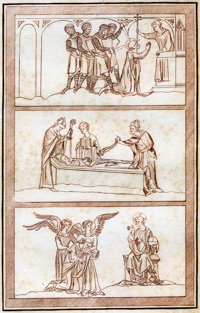 La vida de Thomas Becket, 1801 de Joseph Strutt