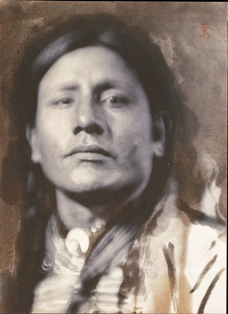 Un jefe sioux [No-Tiene-Caballos], 1898 de Joseph Turner Keiley