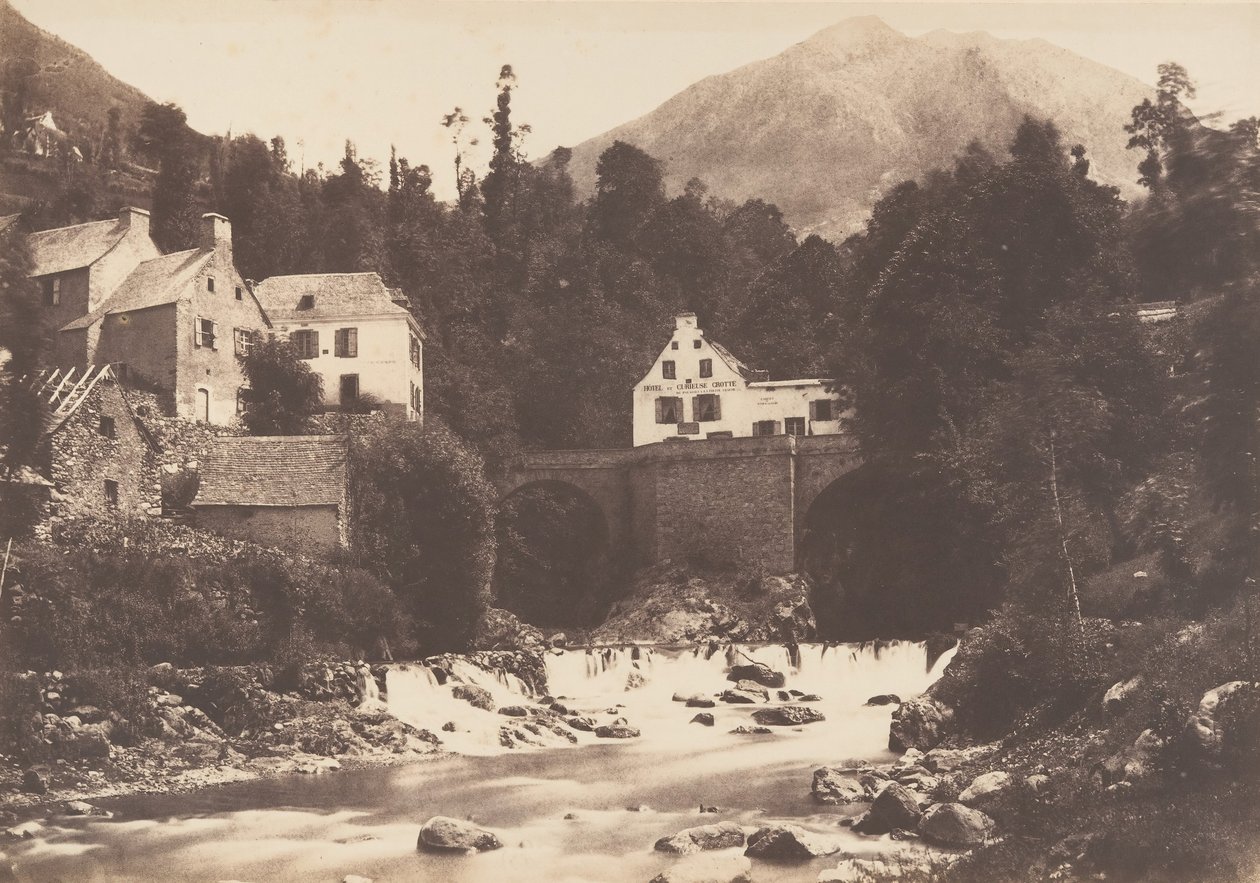 Village de Gèdres, Ruta de Gavarnie, 1853 de Joseph Vigier