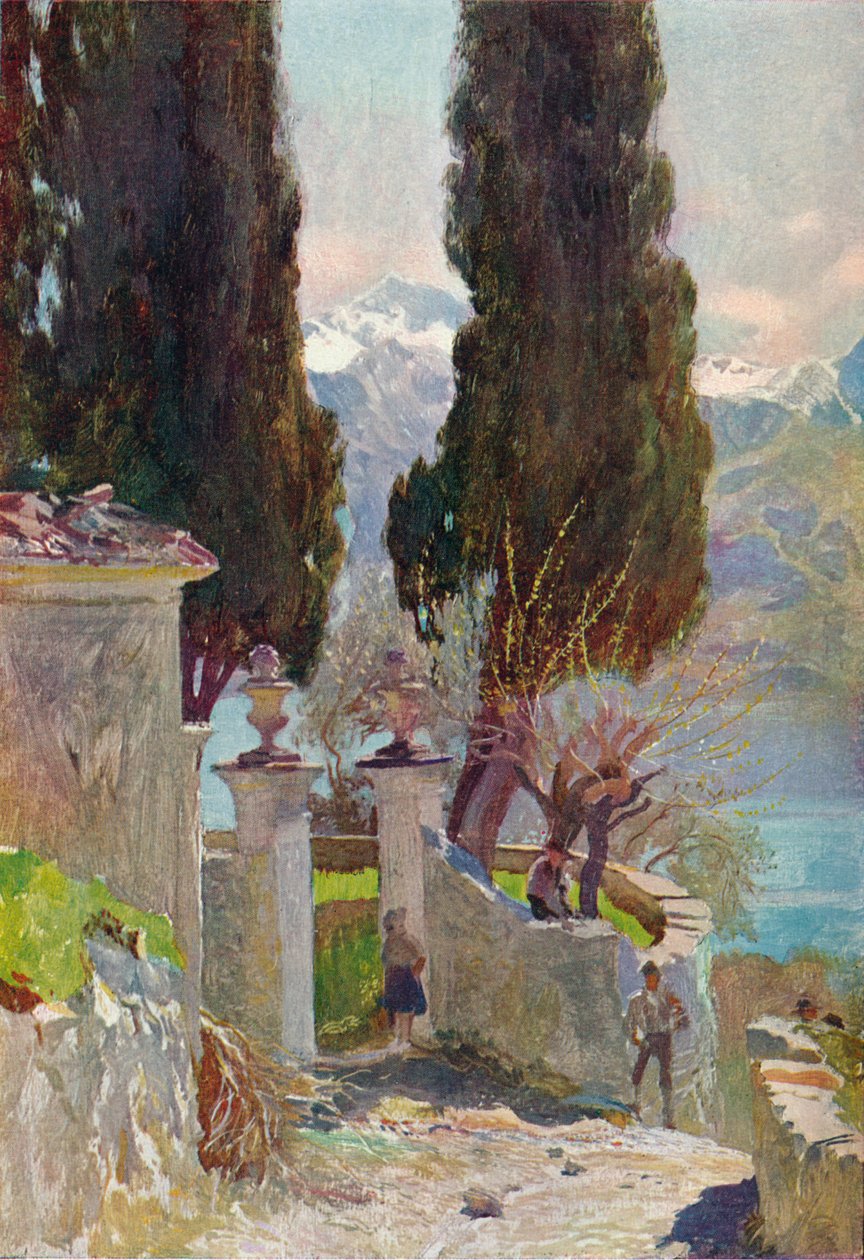 La puerta del monasterio, siglo XIX de Joseph Walter West