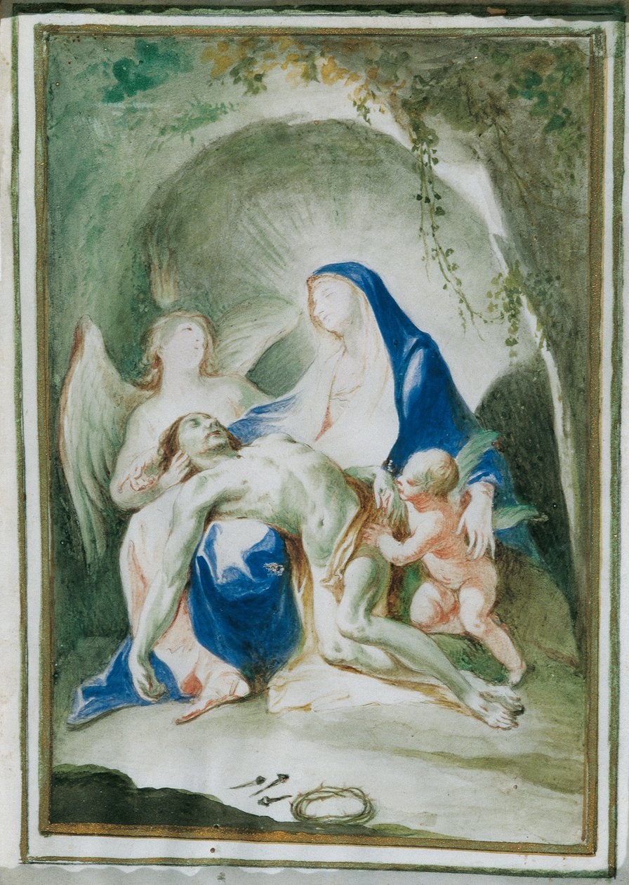 María con el cuerpo de Cristo de Joseph Winterhalder d. J.