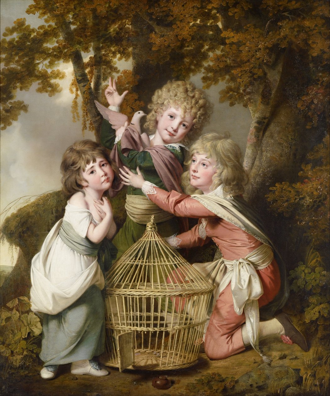 Los niños Synnot de Joseph Wright of Derby