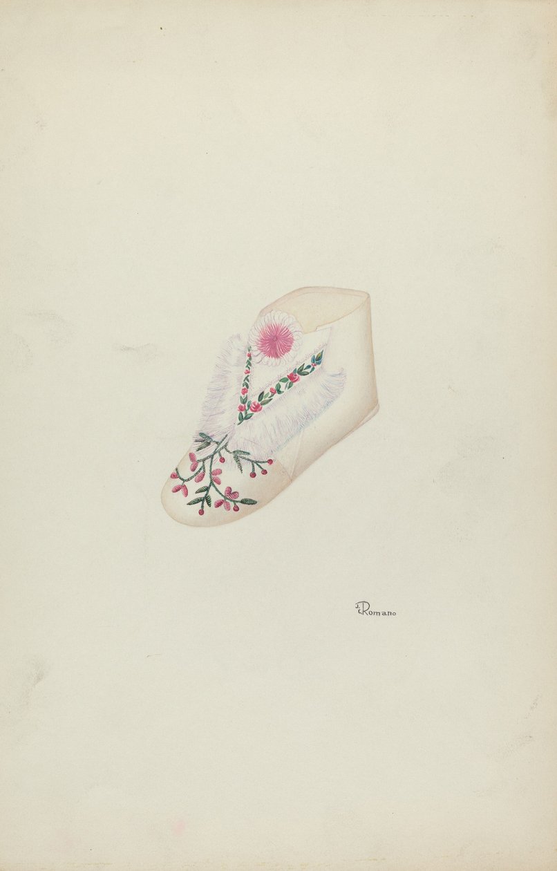 Zapato de bebé, c. 1938 de Josephine C. Romano