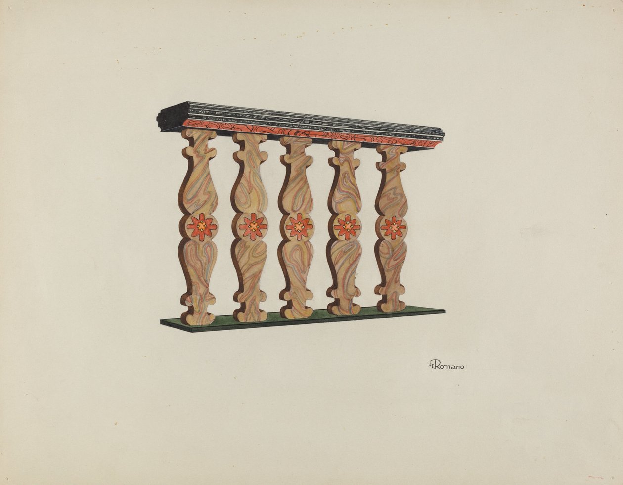 Barandilla del Coro, 1938 de Josephine C. Romano