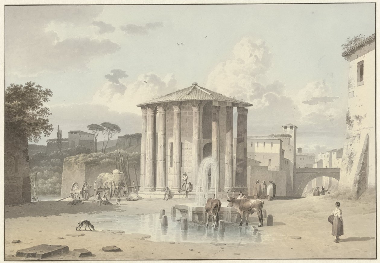 El templo de Vesta en Roma de Josephus Augustus Knip