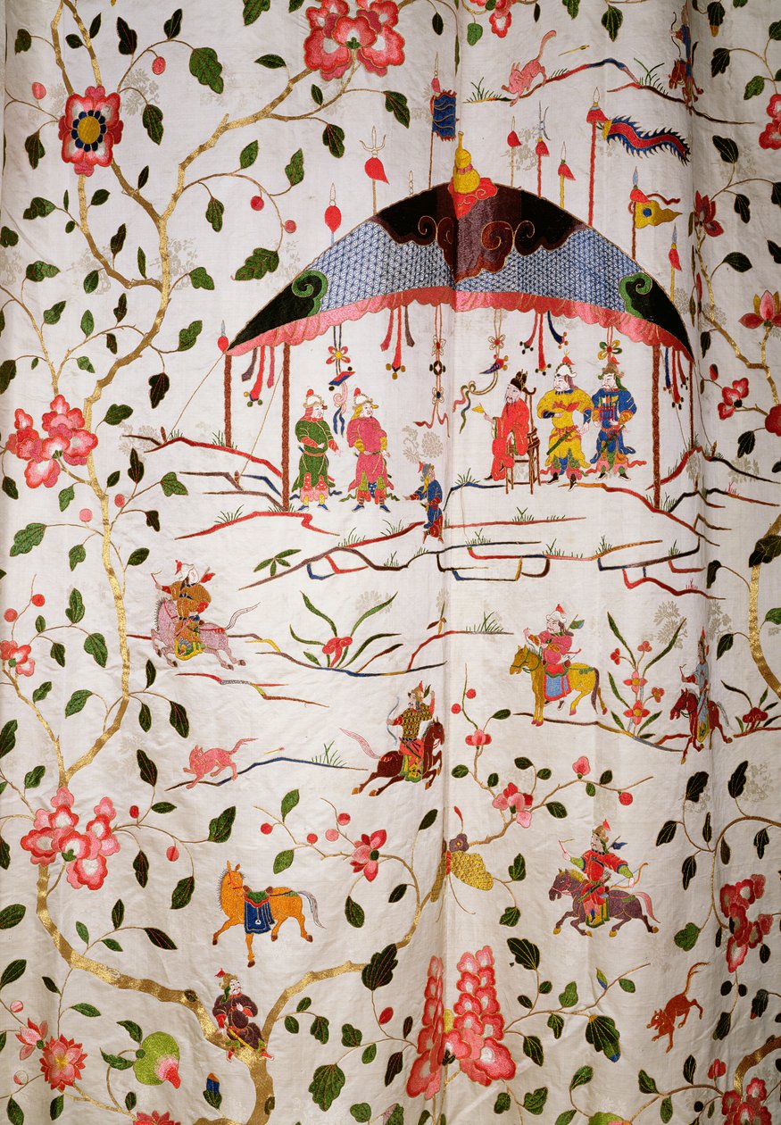 Diseño textil arabesco, c.1720 de Joshua Morris