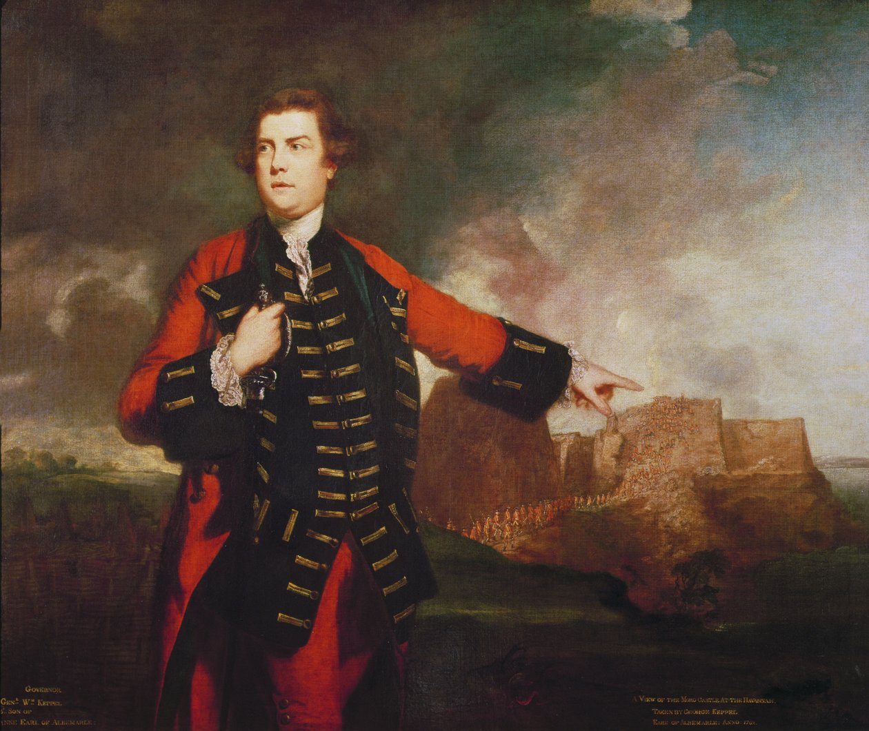 General William Keppel, Asaltando el Castillo del Morro de Joshua Reynolds