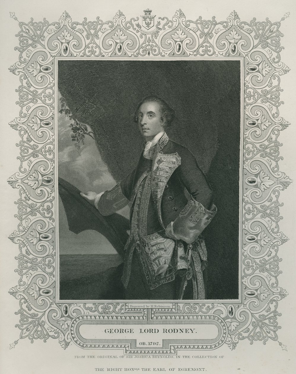 Sir George Brydges Rodney de Joshua Reynolds