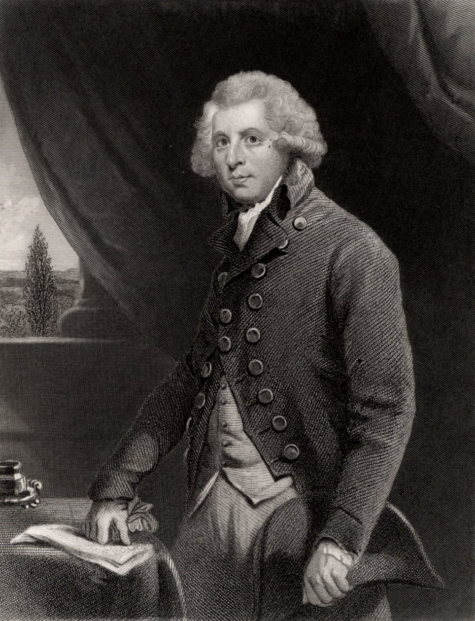 Retrato de Richard B. Sheridan de Joshua (after) Reynolds
