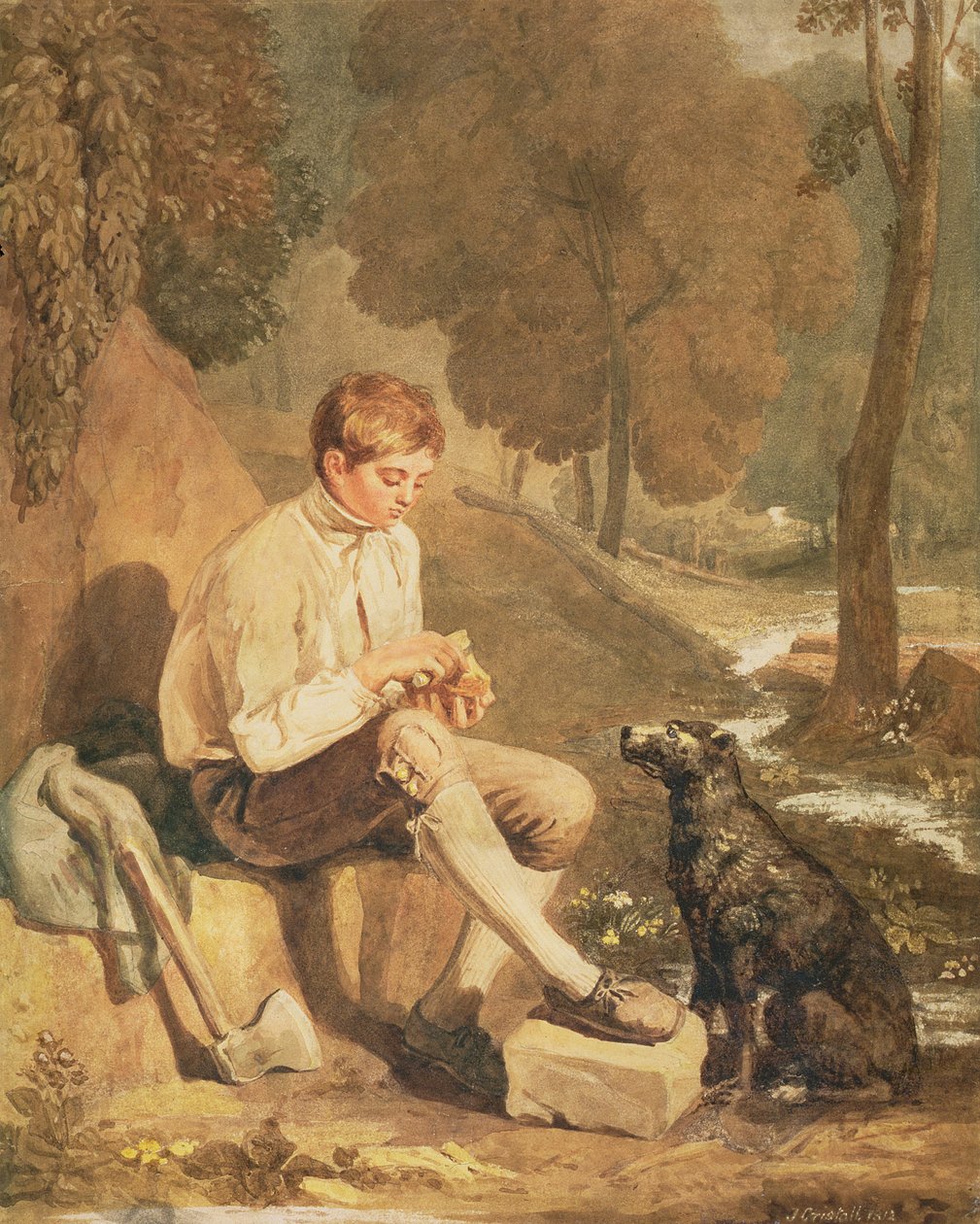 Un joven leñador, 1812 de Joshua Cristall
