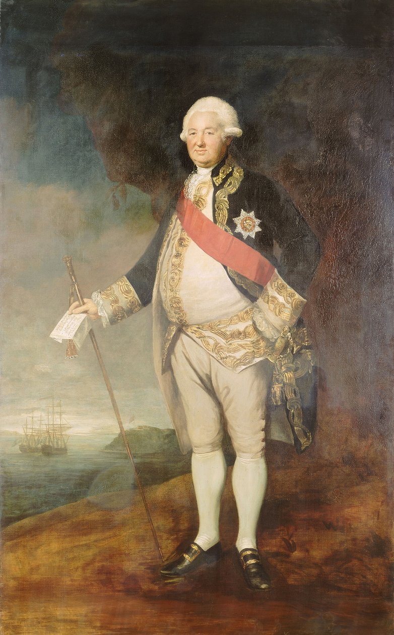 Almirante Sir Edward Hughes (hacia 1720-1794) de Joshua Reynolds