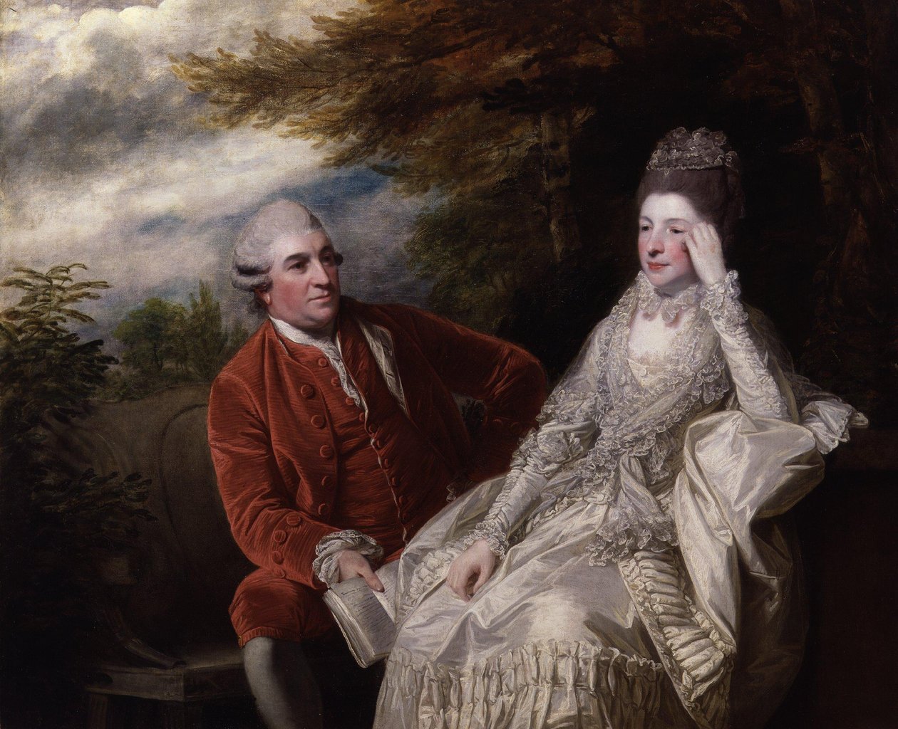 David Garrick; Eva Maria Garrick, de soltera Veigel de Joshua Reynolds