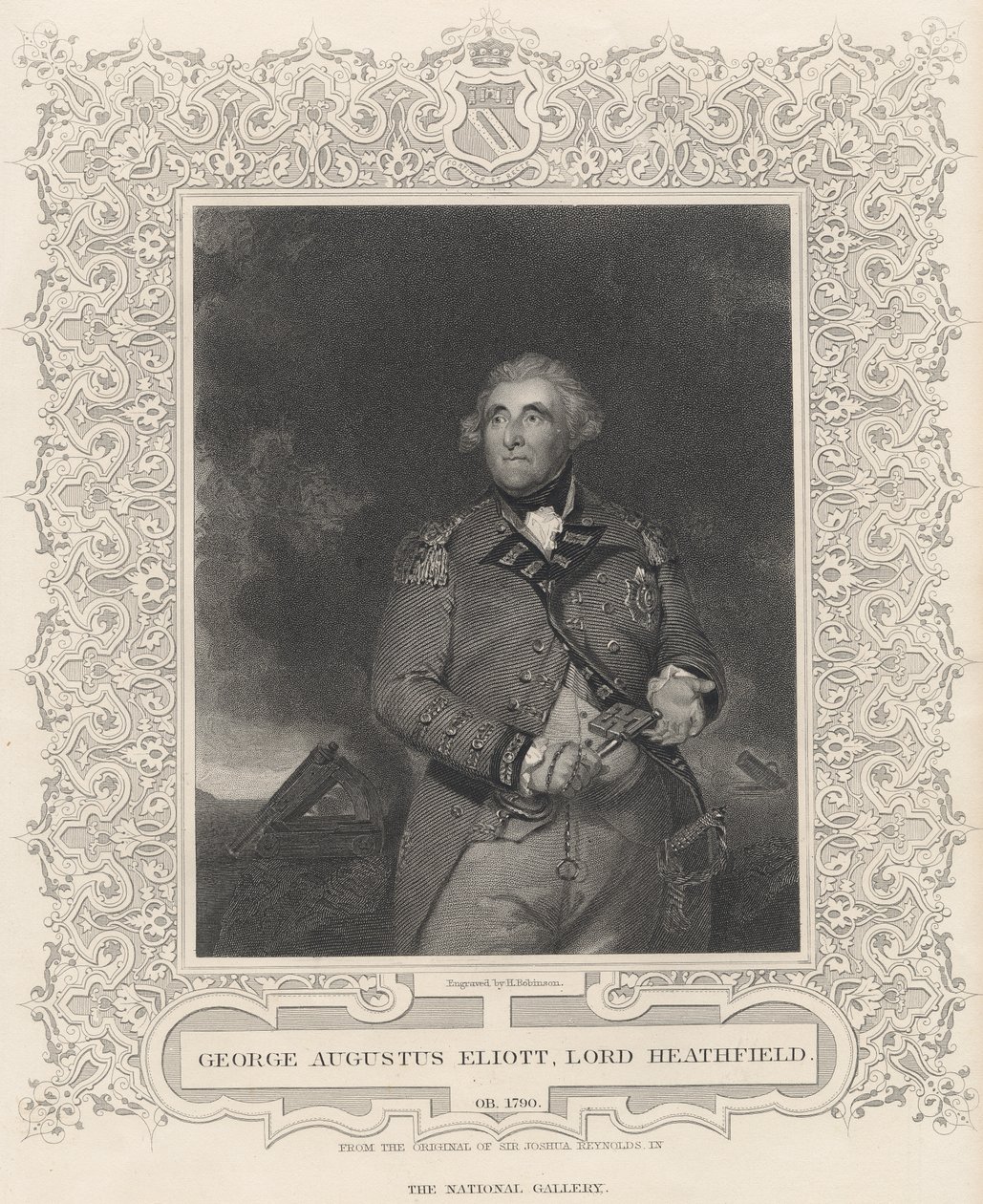 George Augustus Eliott, 1er Barón Heathfield de Joshua Reynolds