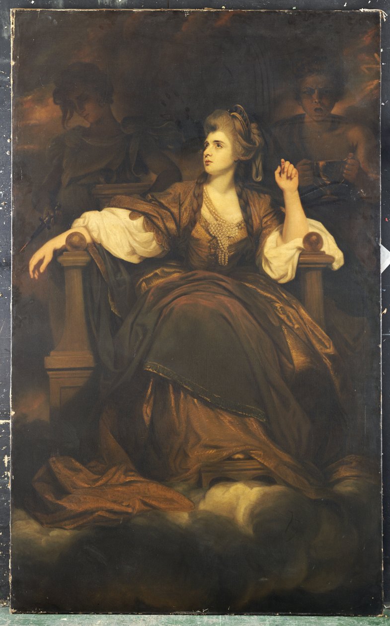 Mrs. Siddons como "La musa trágica" de Joshua Reynolds