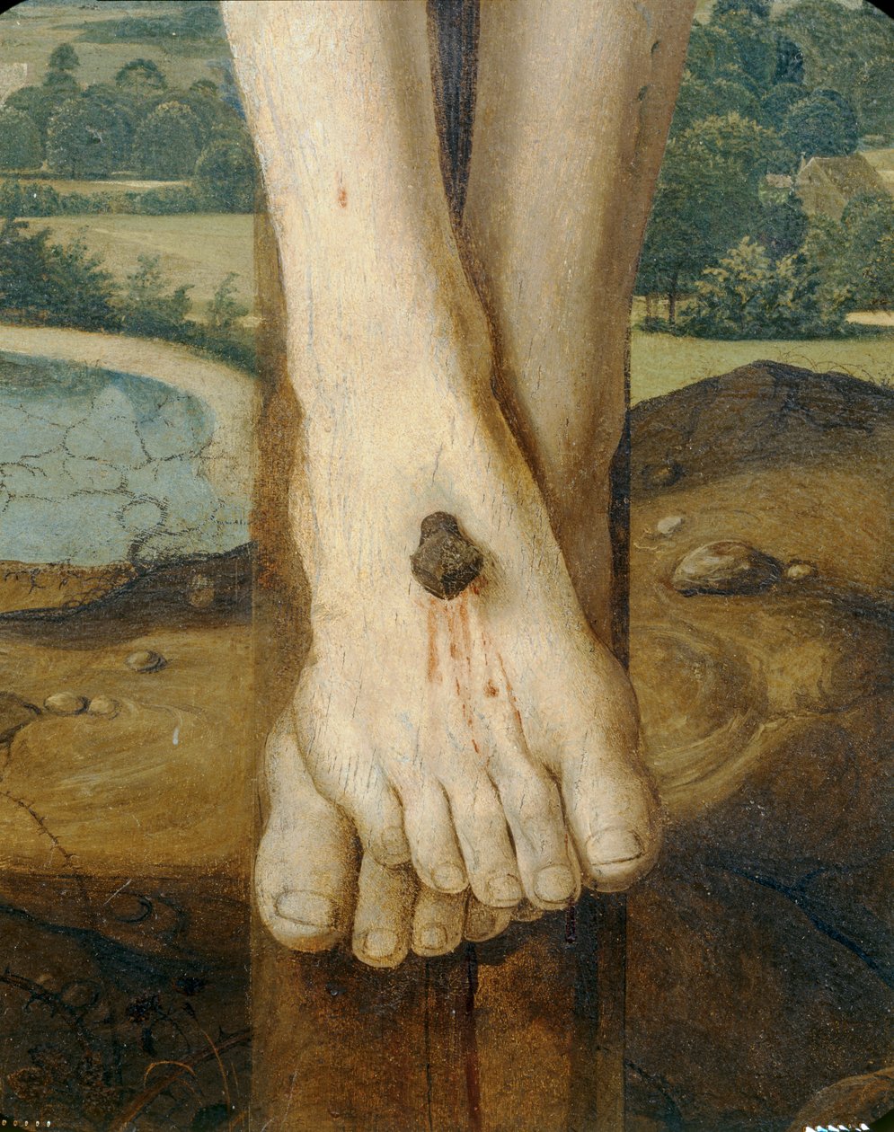 Calvario, detalle de Josse (fl.1493 1508) Lieferinxe