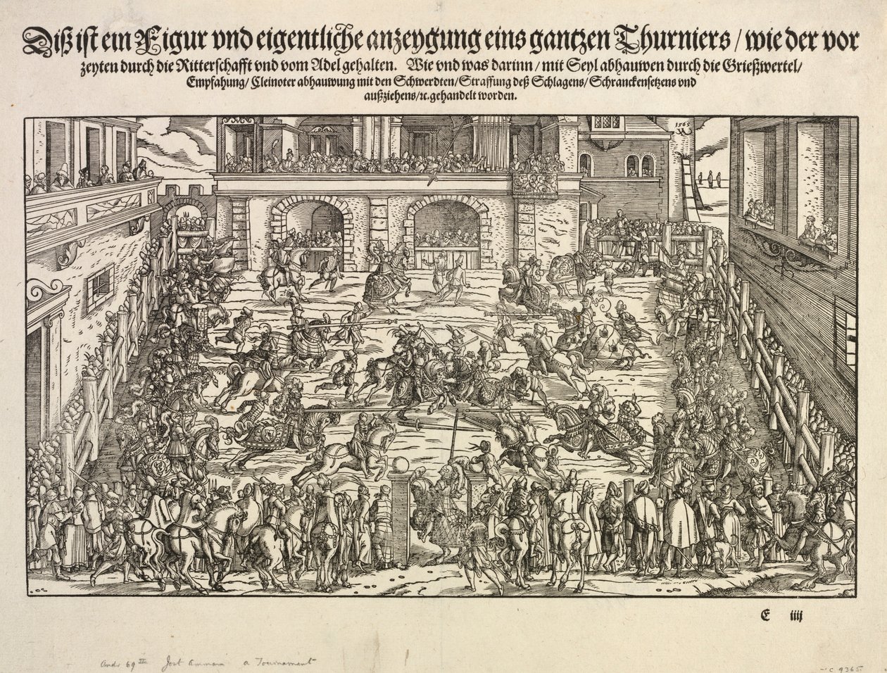 Un torneo, 1565 de Josse Amman