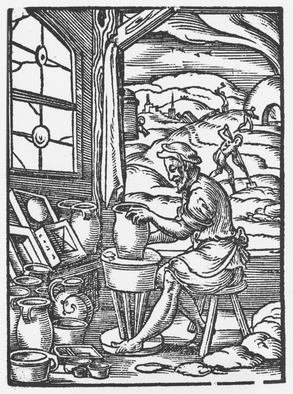 El alfarero, 1574 de Jost Amman