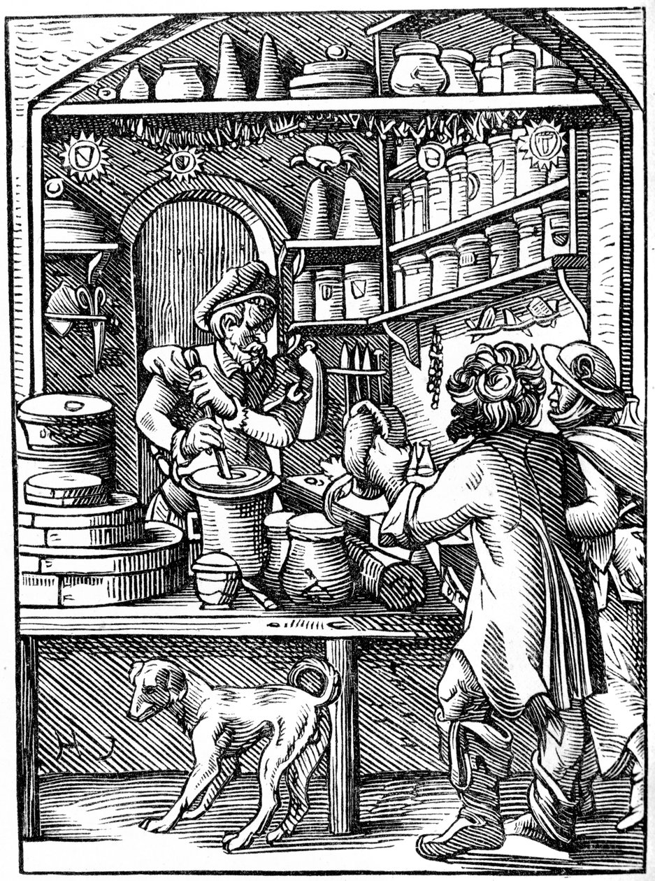 Farmacéutico, siglo XVI 1849 de Jost Amman