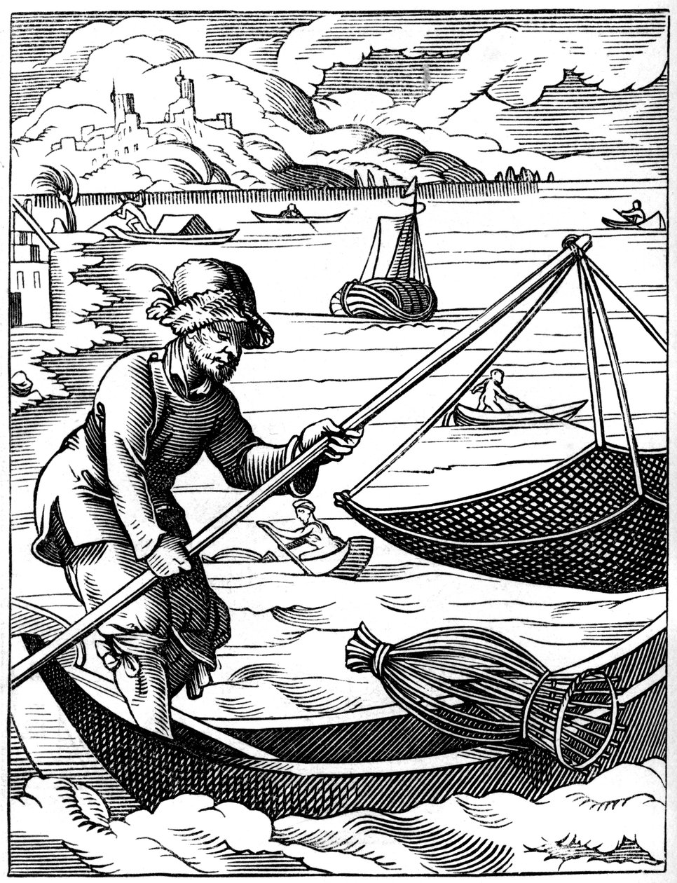 Pescador, siglo XVI 1849 de Jost Amman