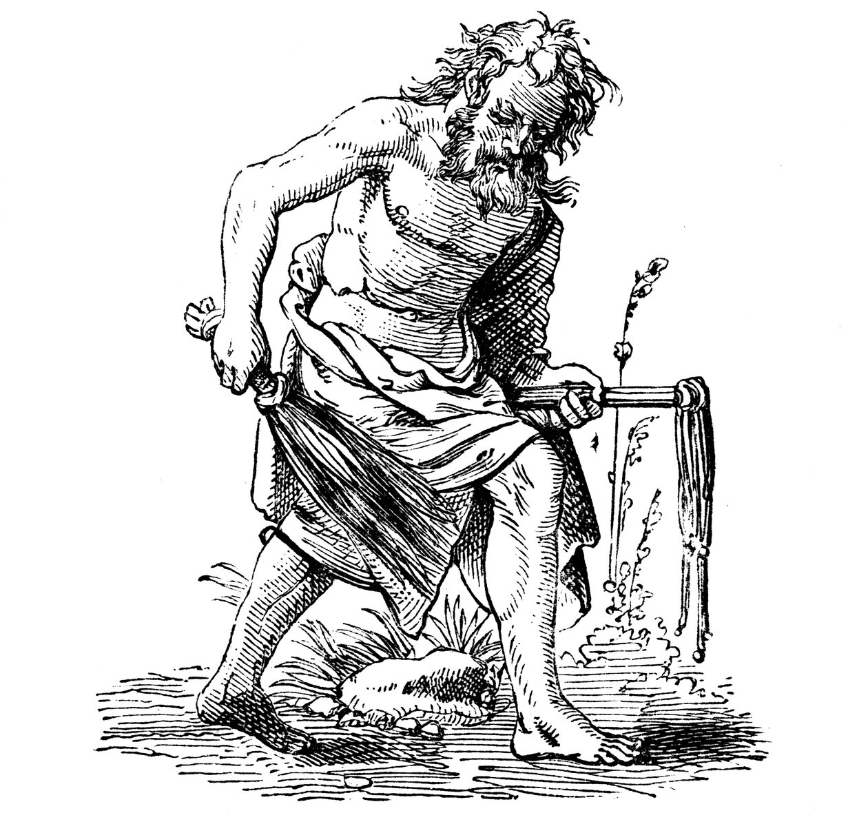 Flagelante, siglo XVI de Jost Amman