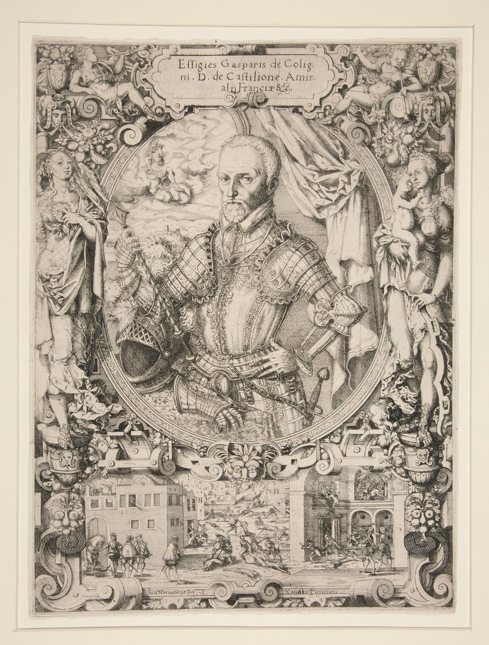 Gaspard de Coligny, Almirante de Francia de Jost Amman