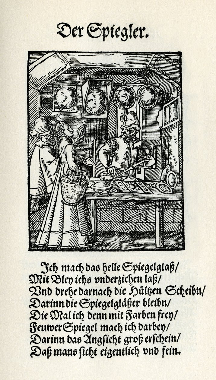 Fabricante de espejos de Jost Amman