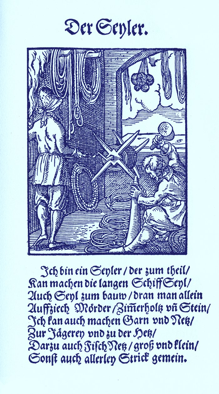 Fabricante de cuerdas de Jost Amman