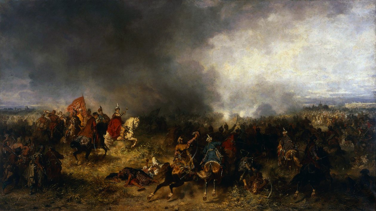 Batalla de Khotyn 1621 de Jozef Brandt