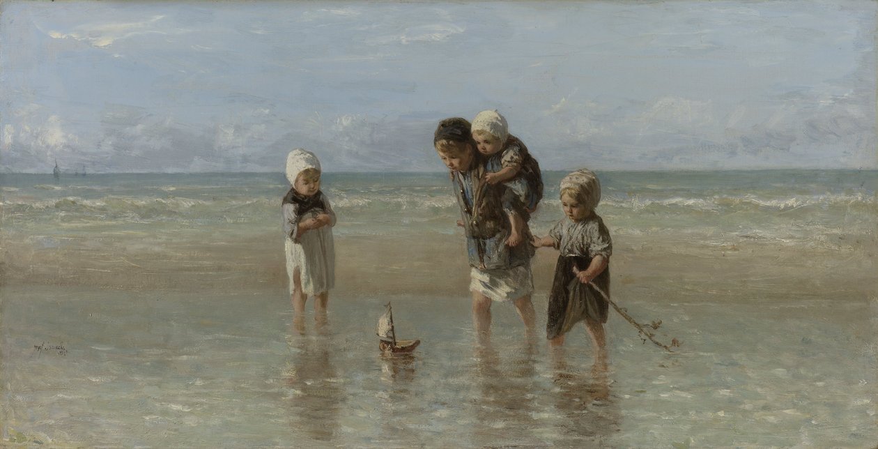 Niños del mar de Jozef Israëls