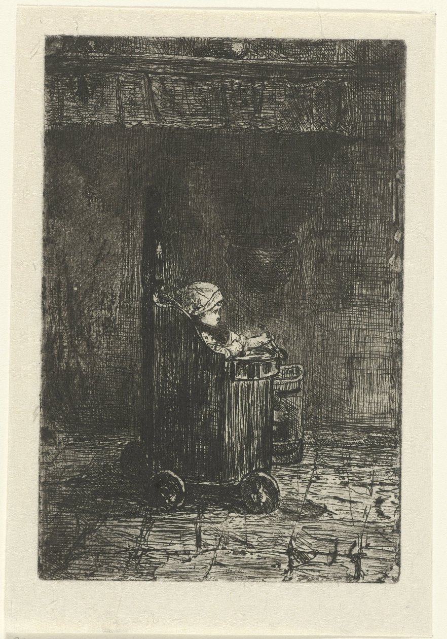 Niño en la trona de Jozef Israëls