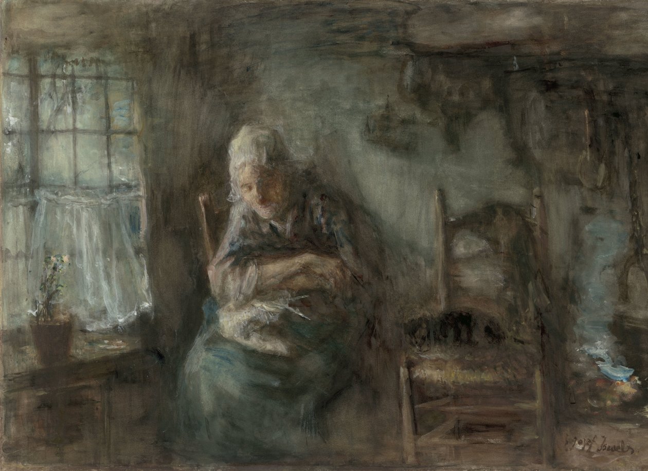 Vieja pescadora de Jozef Israëls