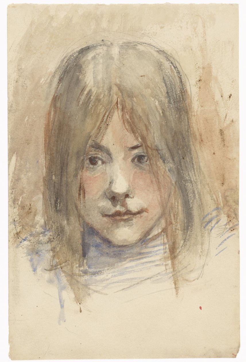 Retrato de una niña de Jozef Israëls