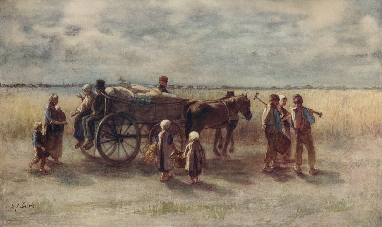 Cosecha de Patatas, 1844, c1915 de Jozef Israëls