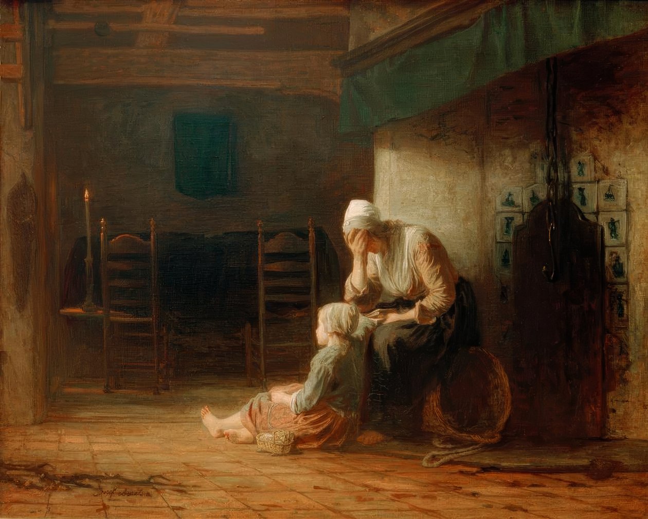 El día antes de la despedida de Jozef Israëls