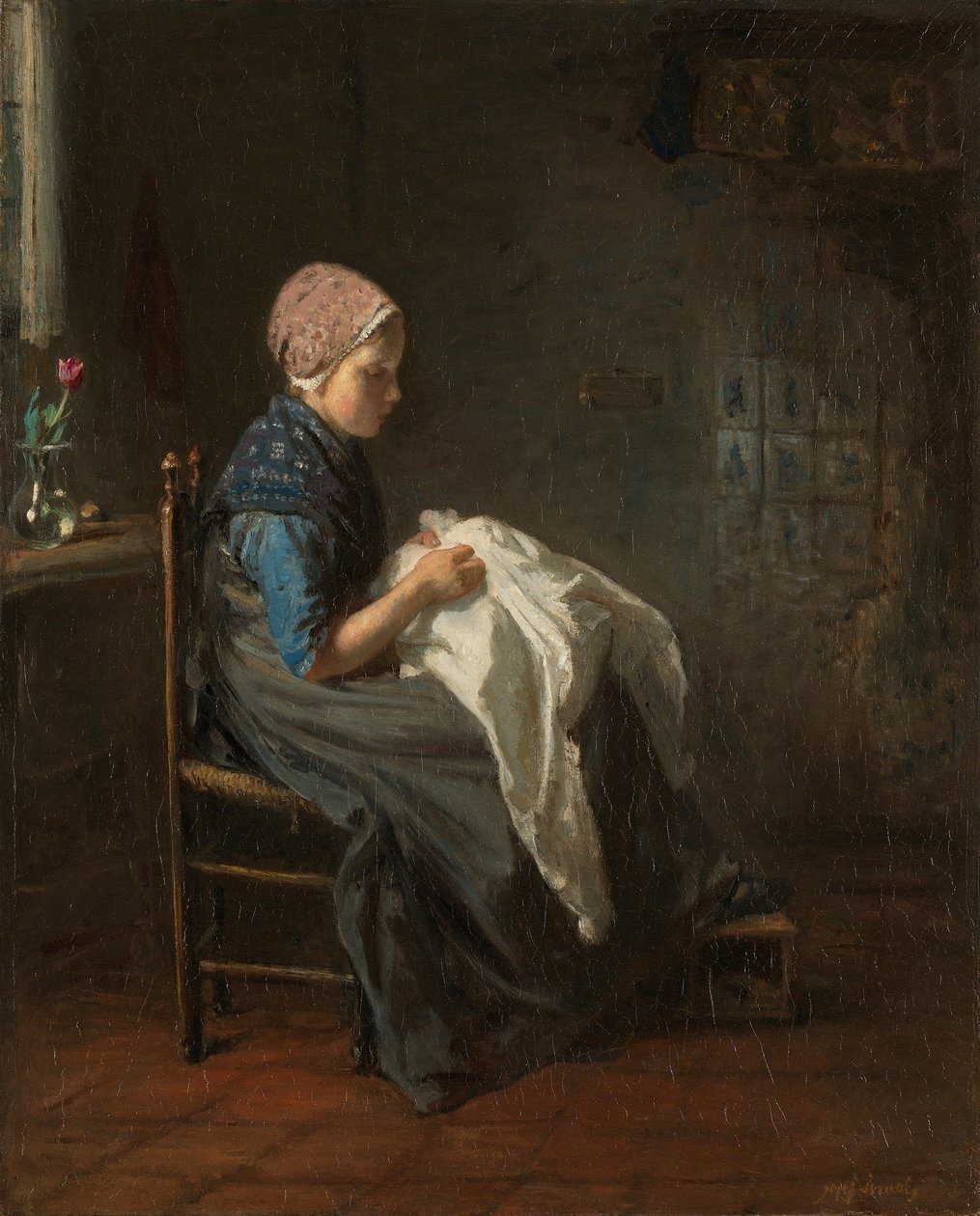 La pequeña costurera de Jozef Israëls