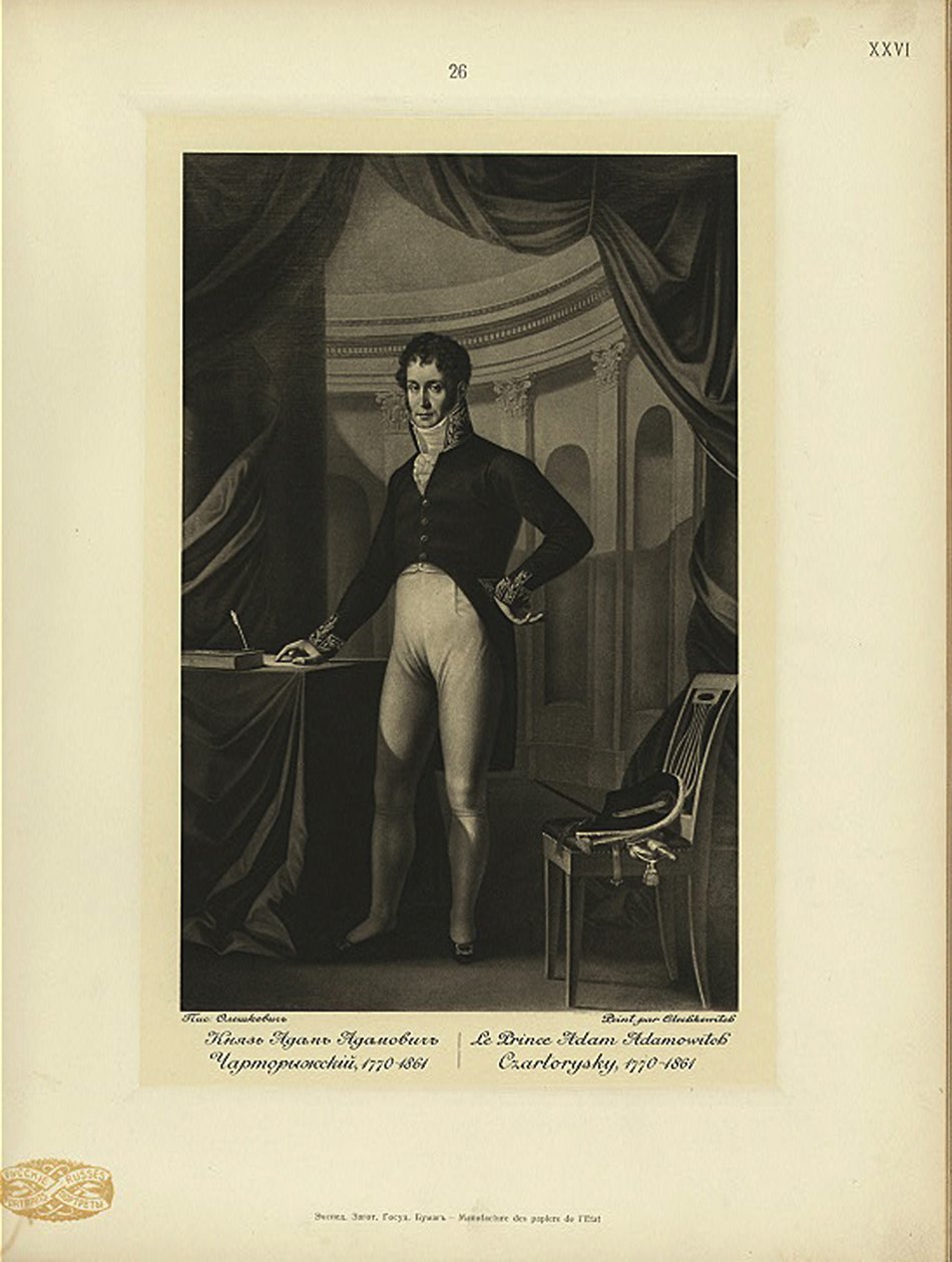 Príncipe Adam Jerzy Czartoryski 1770-1861 de Jozef Oleszkiewicz